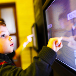 museum touchscreen