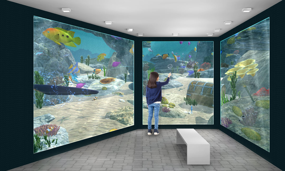 create a virtual aquarium