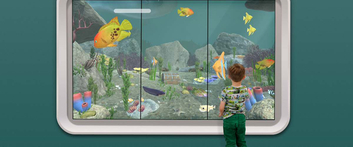 virtual aquarium overlay desktop game